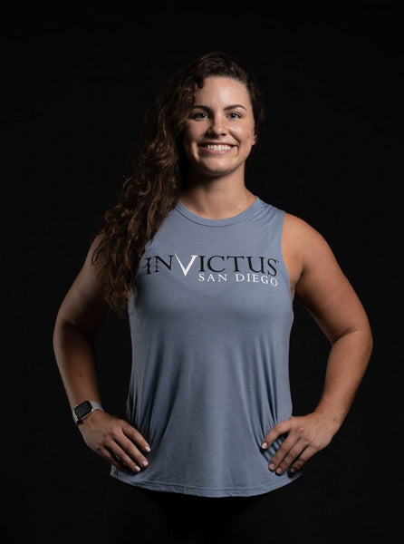 Invictus Building Strong Women Muscle Tank - PERIWINKLE- Women's