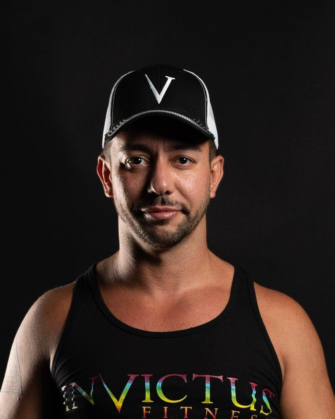 Invictus Cap. Remove Invictus Snapback Hat Black Front/White Back