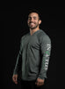 Invictus Heathered Green Men's Mock Twist Raglan Hoodie