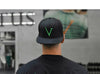 Invictus Snapback Flat Bill Hat - Black